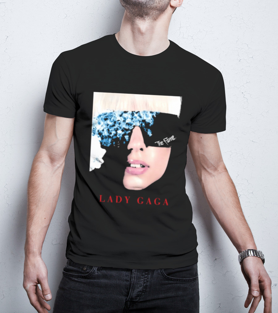 Lady Gaga The Fame Debut Album Iconic Glasses T-Shirt