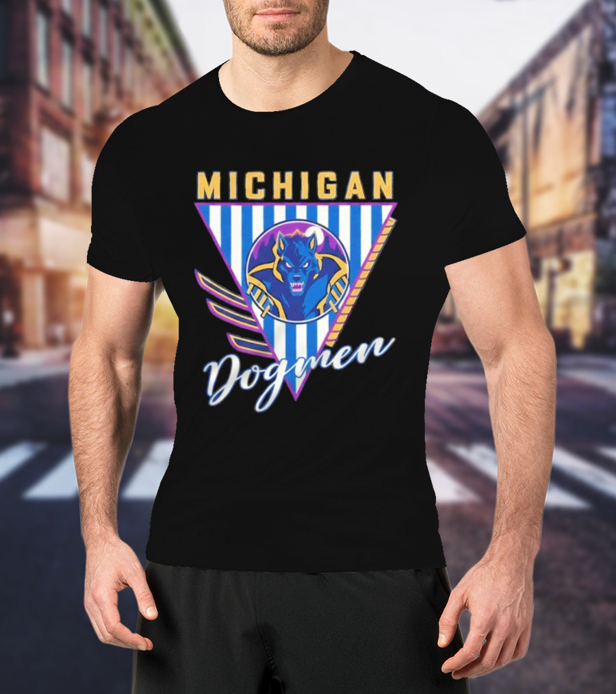 Michigan Dogmen Bimm Ridder Navy Vintage Sports T-Shirt