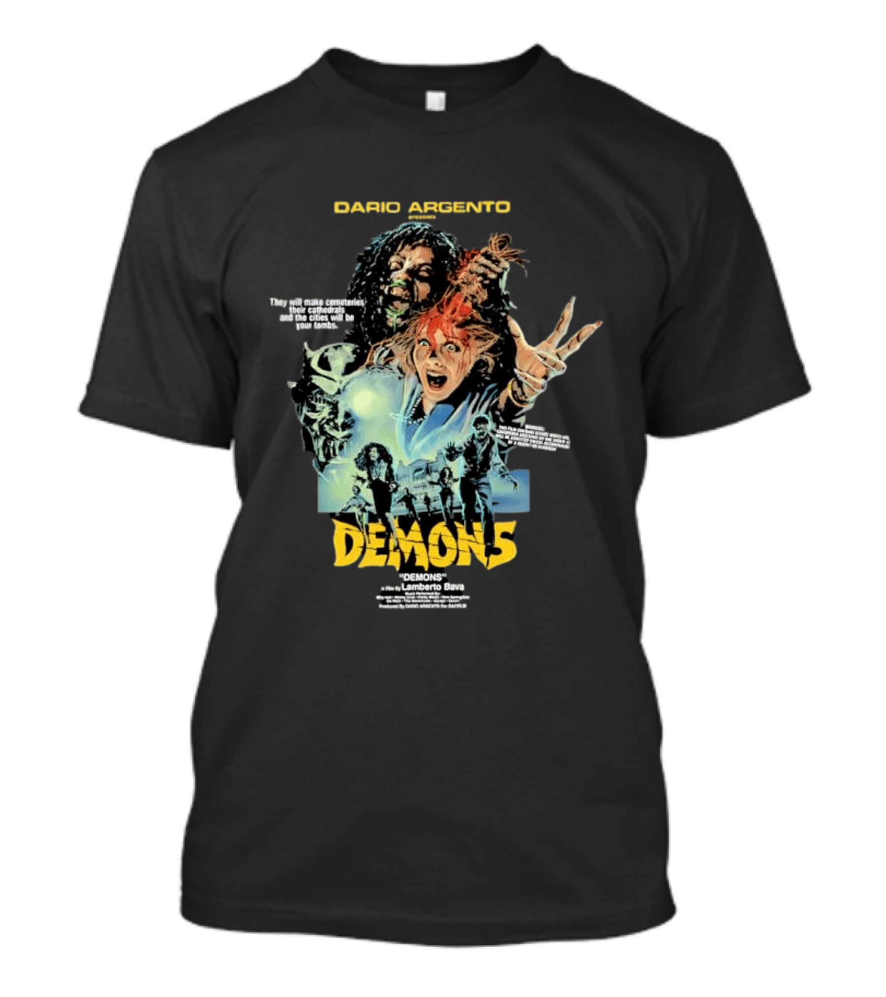 Dario Argento Demons Orgy Of Bloodshed Lamberto Bava Cult Horror Film T-Shirt