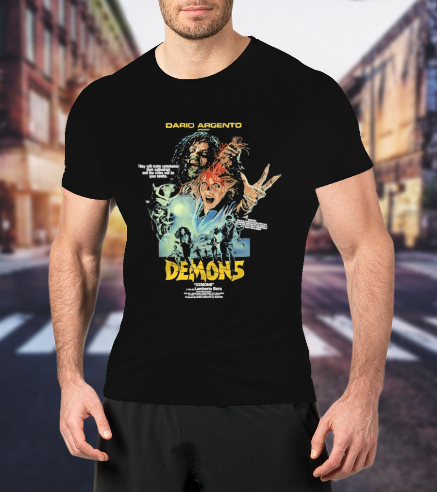 Dario Argento Demons Orgy Of Bloodshed Lamberto Bava Cult Horror Film T-Shirt