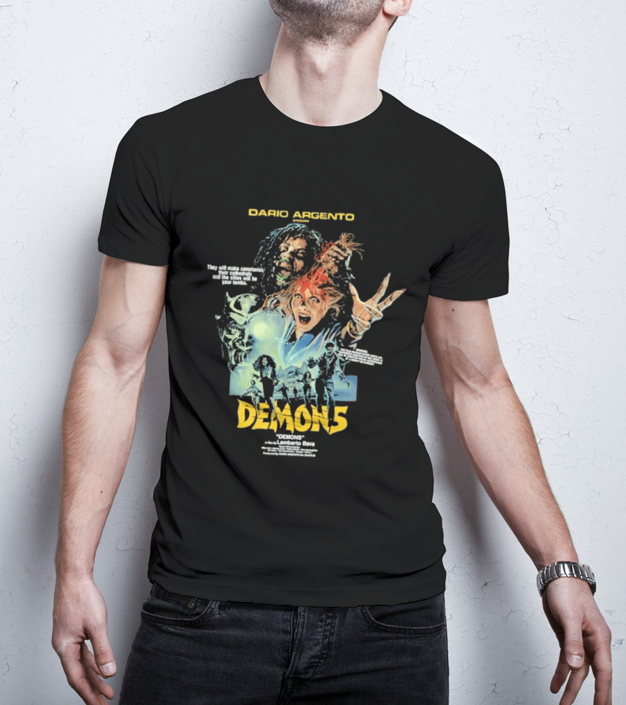 Dario Argento Demons Orgy Of Bloodshed Lamberto Bava Cult Horror Film T-Shirt