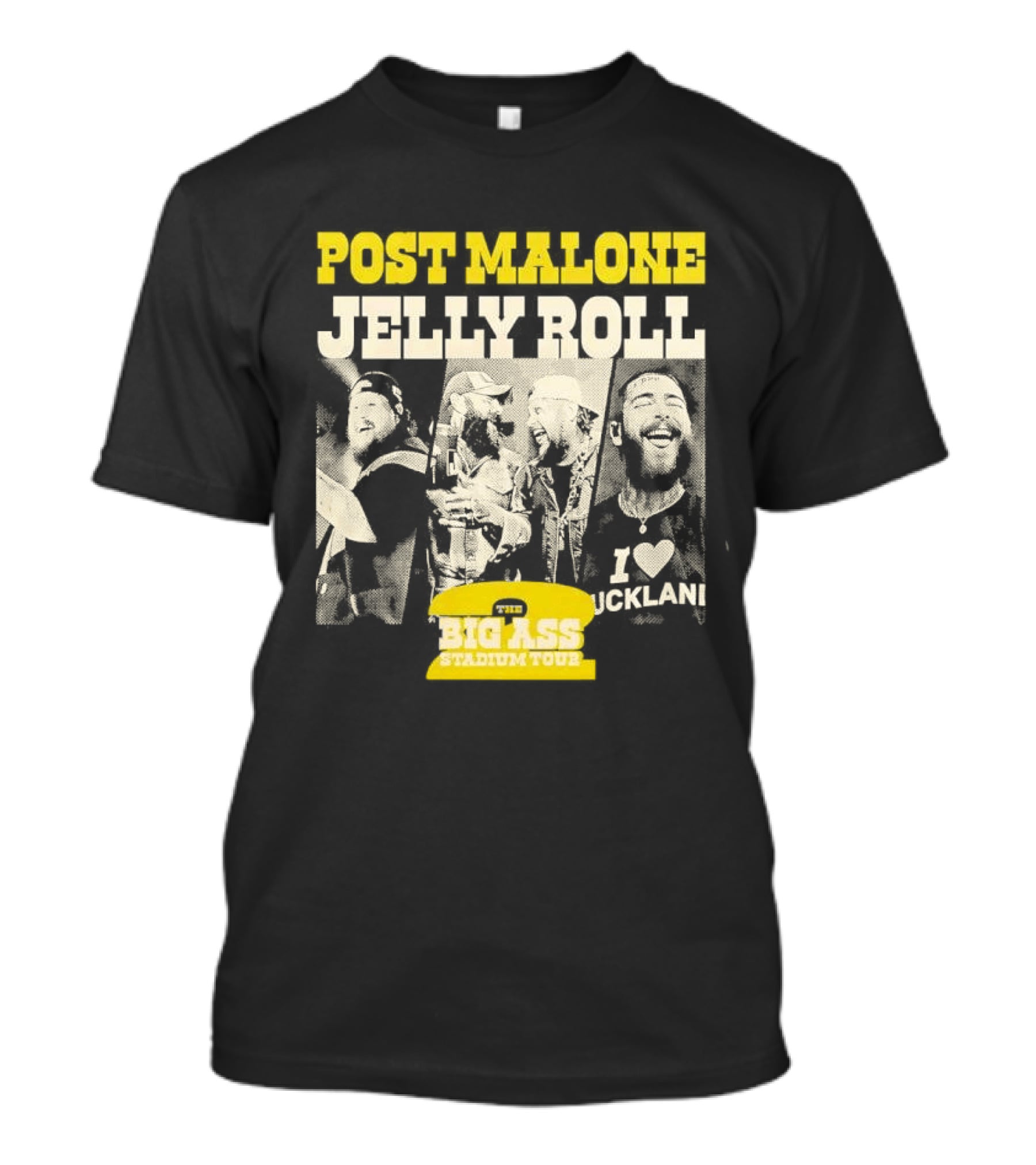 Post Malone Jelly Roll Big Ass Stadium Tour Part 2 T-Shirt