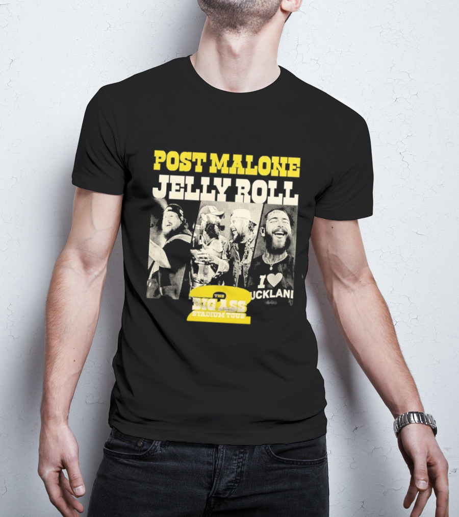 Post Malone Jelly Roll Big Ass Stadium Tour Part 2 T-Shirt