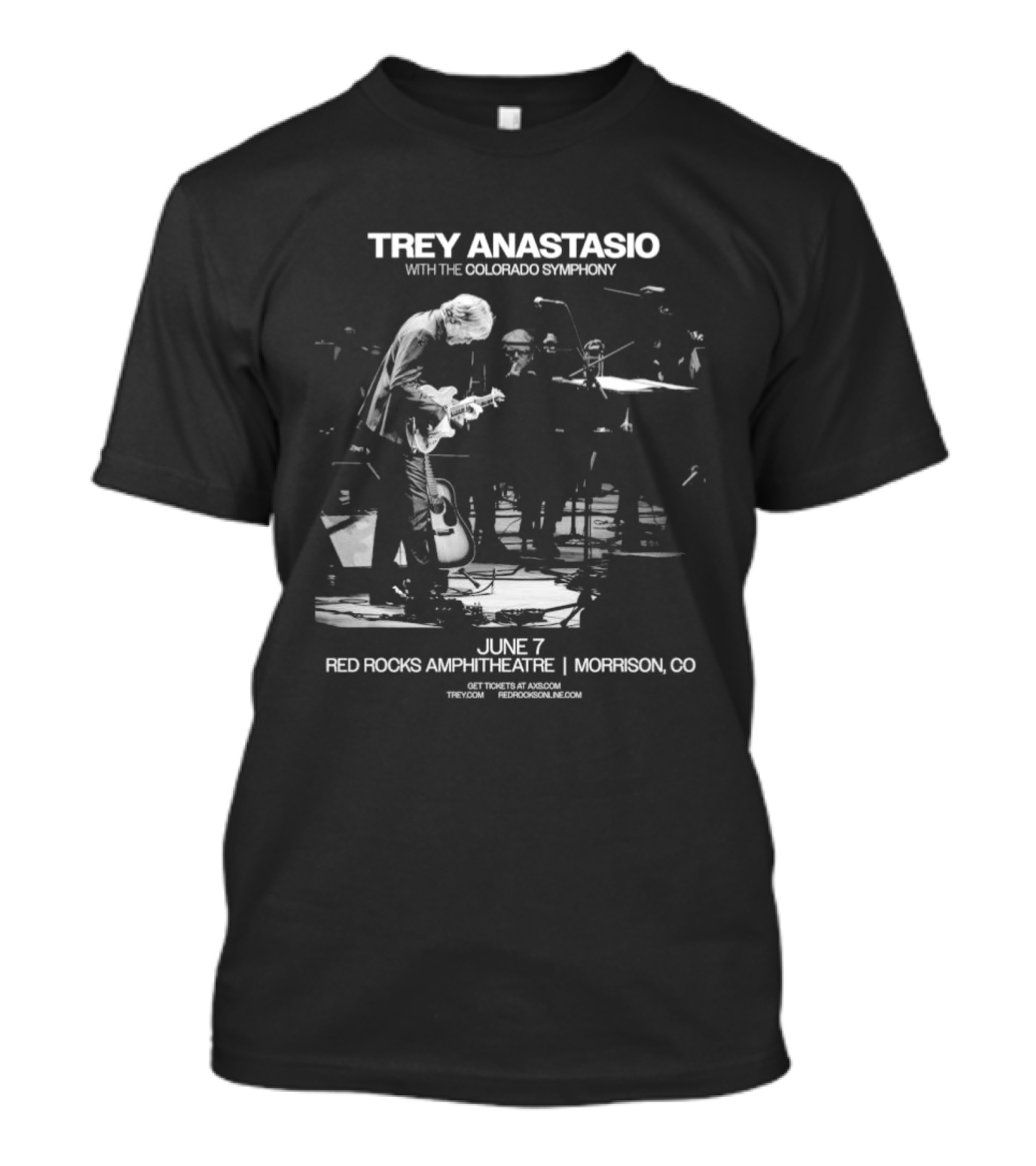 Trey Anastasio With The Colorado Symphony Live At Red Rocks Amphitheatre Morrison CO June 7 2026 T-Shirt