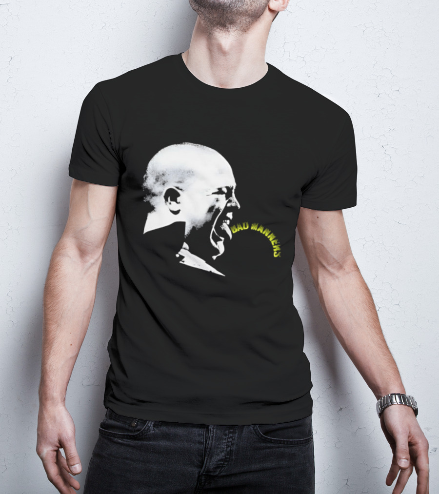 Bad Manners Buster Bloodvessel Tongue Out Profile T-Shirt