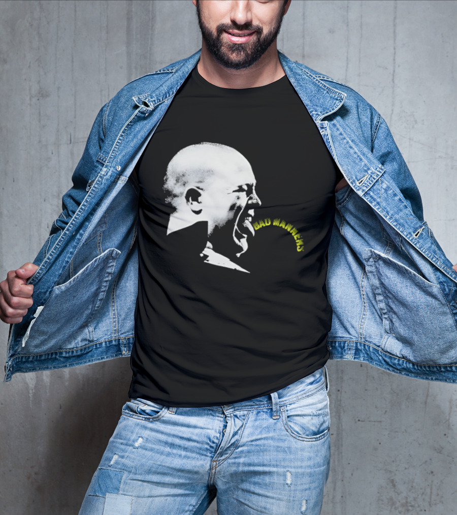 Bad Manners Buster Bloodvessel Tongue Out Profile T-Shirt