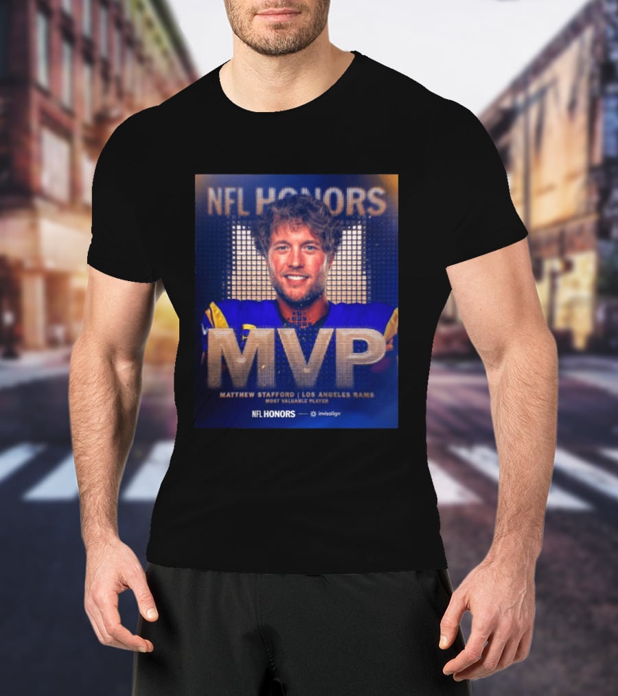 Matthew Stafford NFL Honors MVP Los Angeles Rams Most Valuable Player 2025 T-Shirt
