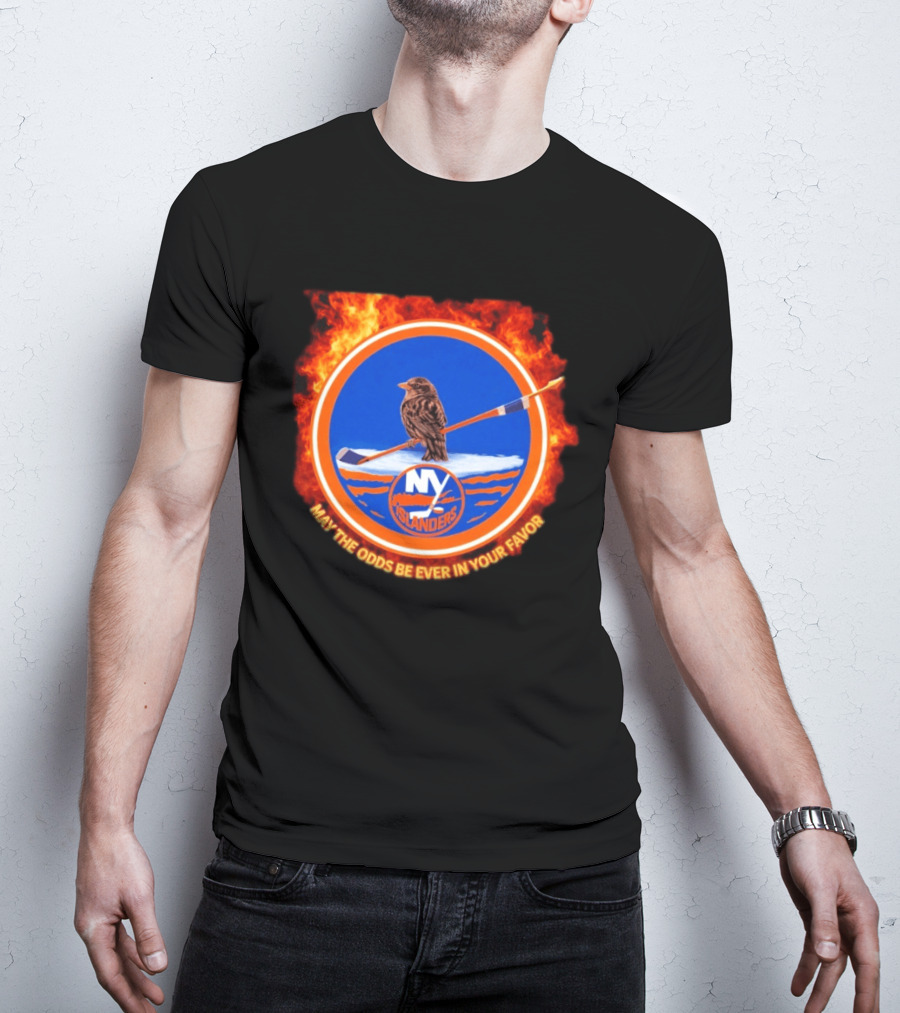 May The Odds Be Ever In Your Favor NY Islanders Rally Bird Hockey T-Shirt