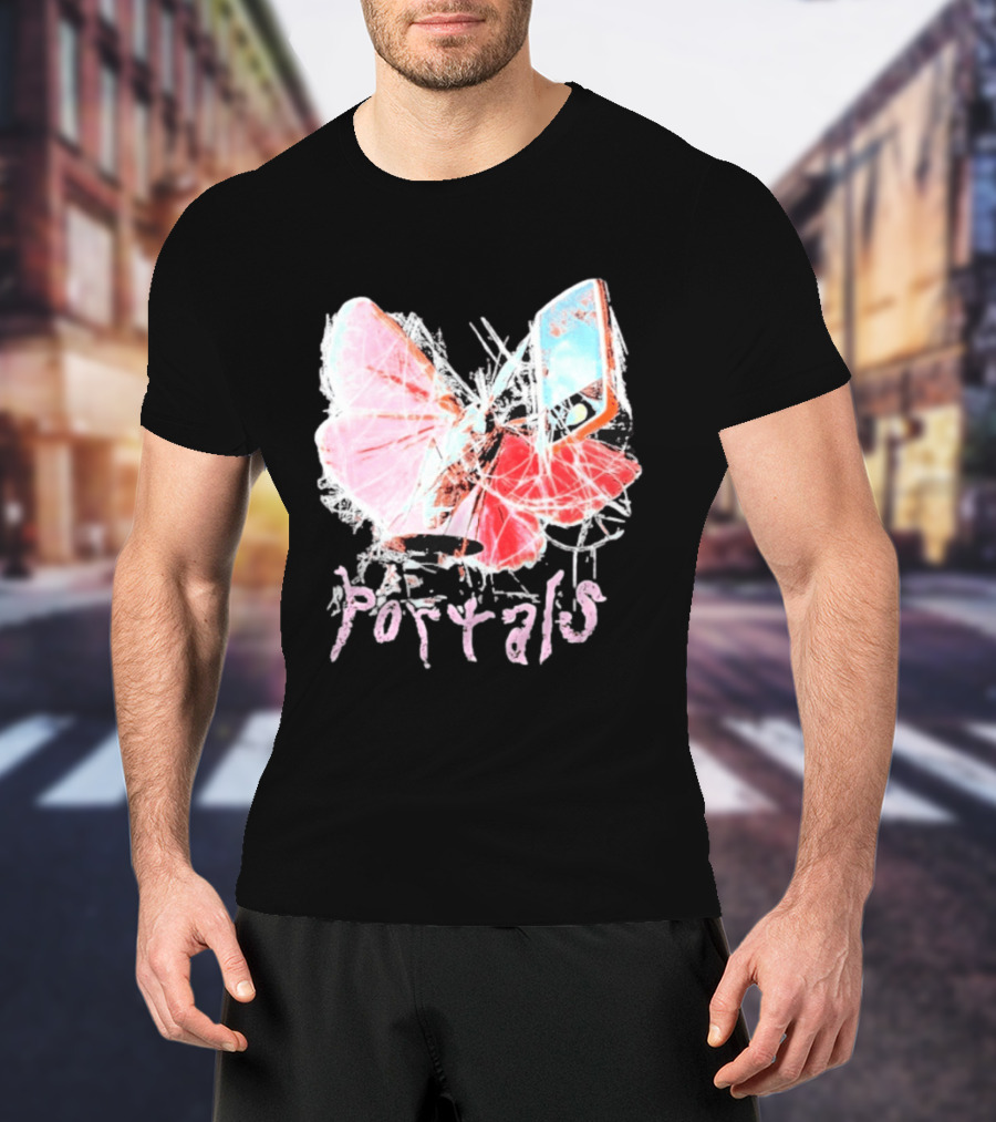 Melanie Martinez Portals Spiderweb Butterfly Phone T-Shirt