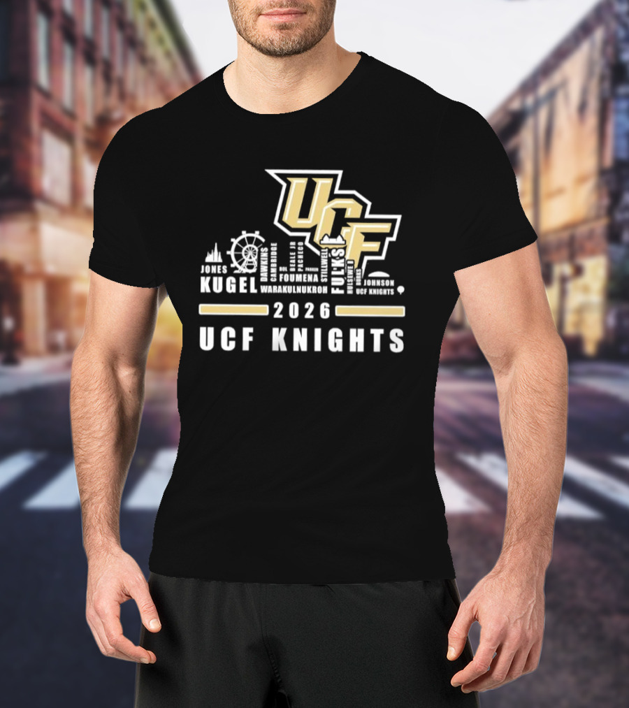 UCF Knights Kugel Campbell 2026 Skyline T-Shirt
