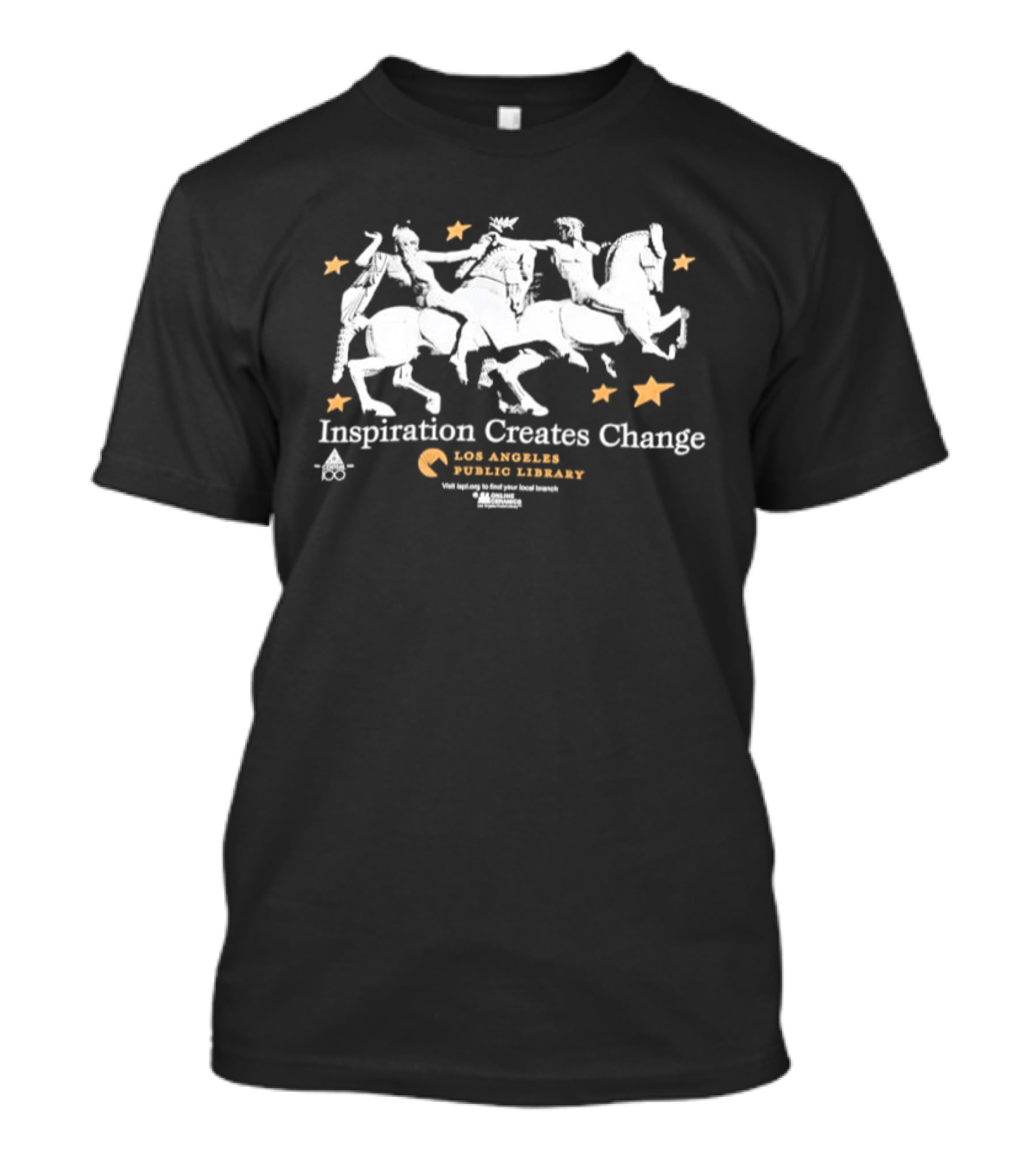 Inspiration Creates Change Los Angeles Public Library Horsemen And Stars T-Shirt