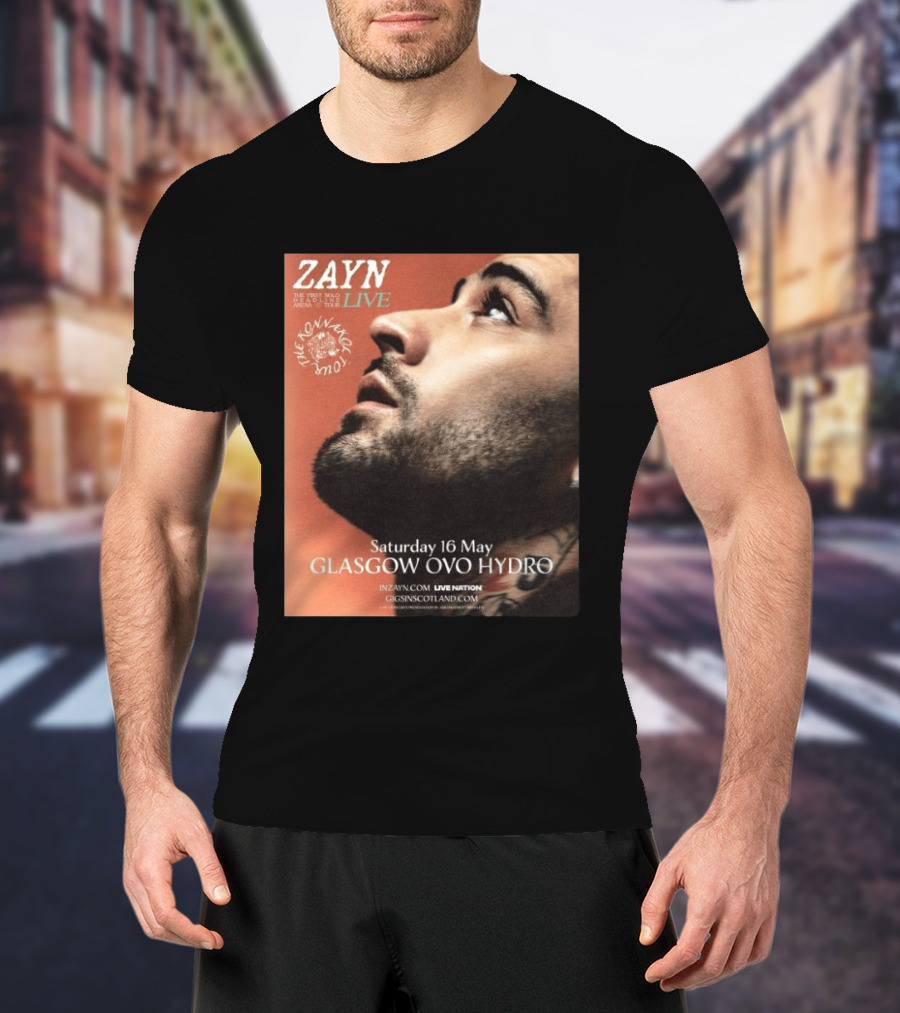 Zayn Live The Konnakol Tour 2026 Glasgow OVO Hydro Saturday 16 May T-Shirt