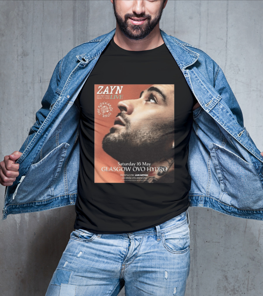 Zayn Live The Konnakol Tour 2026 Glasgow OVO Hydro Saturday 16 May T-Shirt