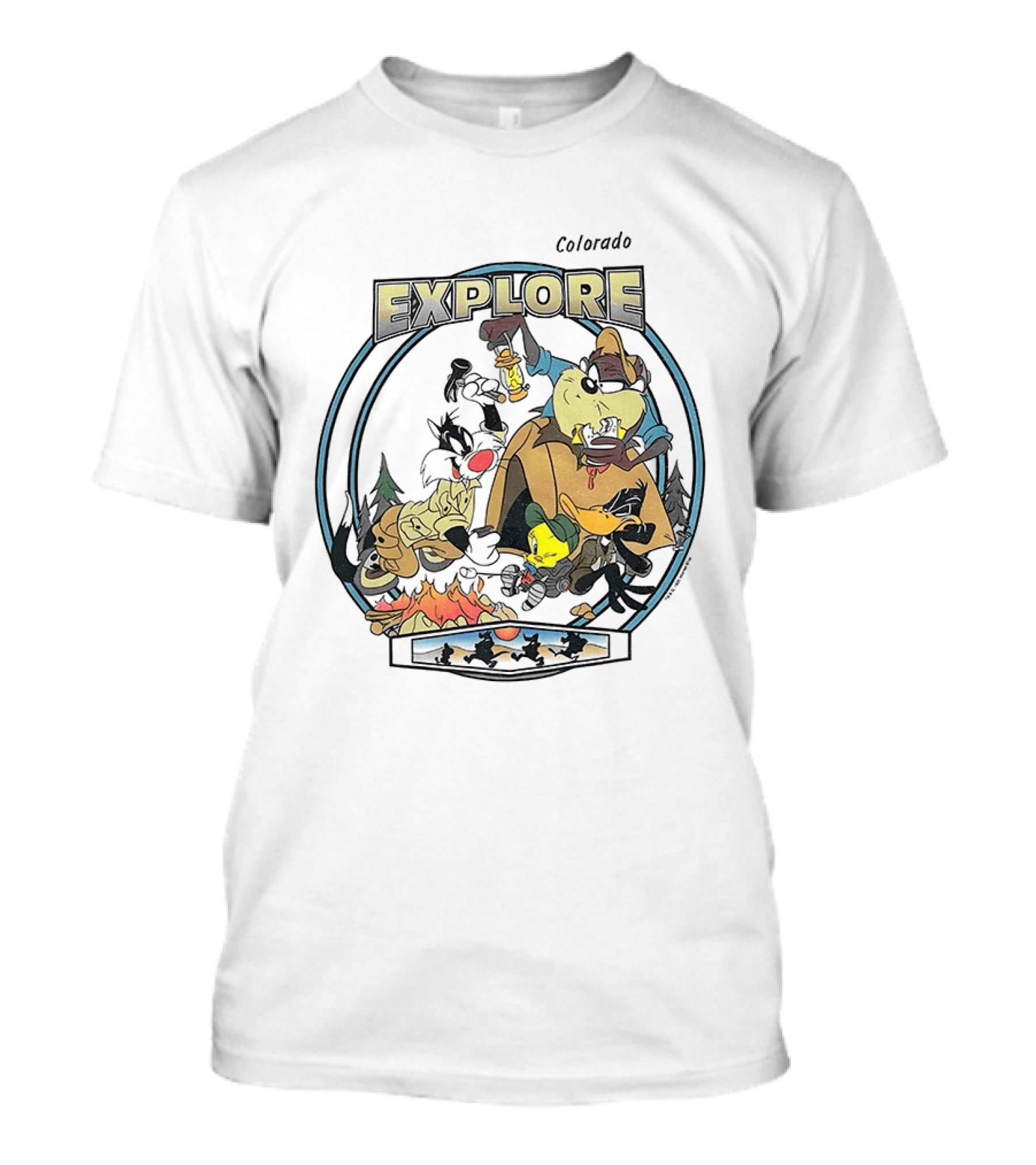 Colorado Explore Looney Tunes Camping Adventure T-Shirt