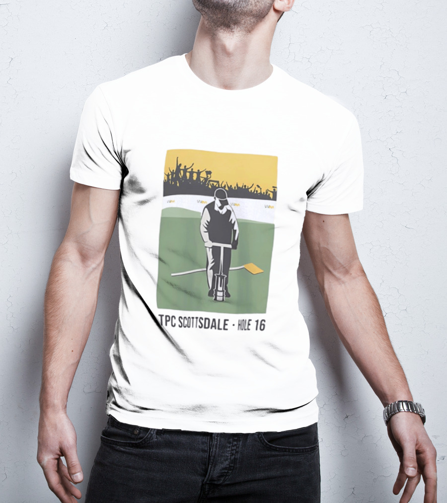 TPC Scottsdale Hole 16 Golfer Crowd Scene T-Shirt