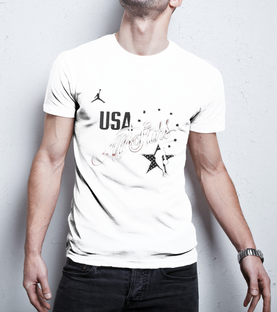 USA All Stars 2026 Basketball Jumpman Stars T-Shirt