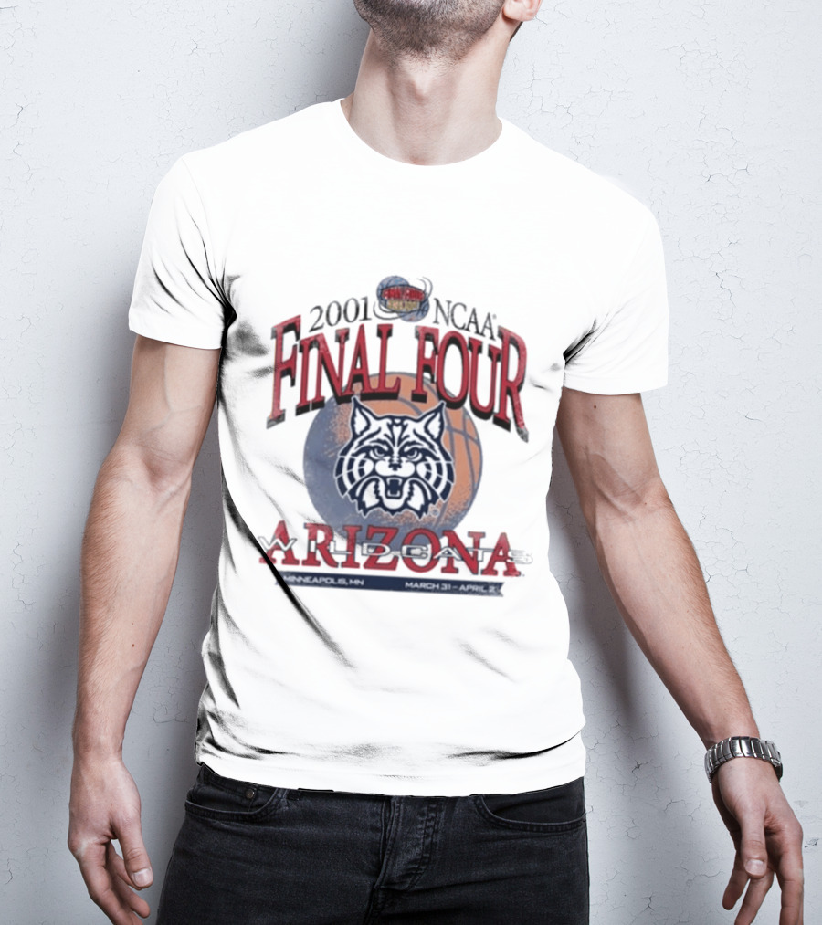 2001 NCAA Final Four Arizona March 31 April 2 Minneapolis T-Shirt