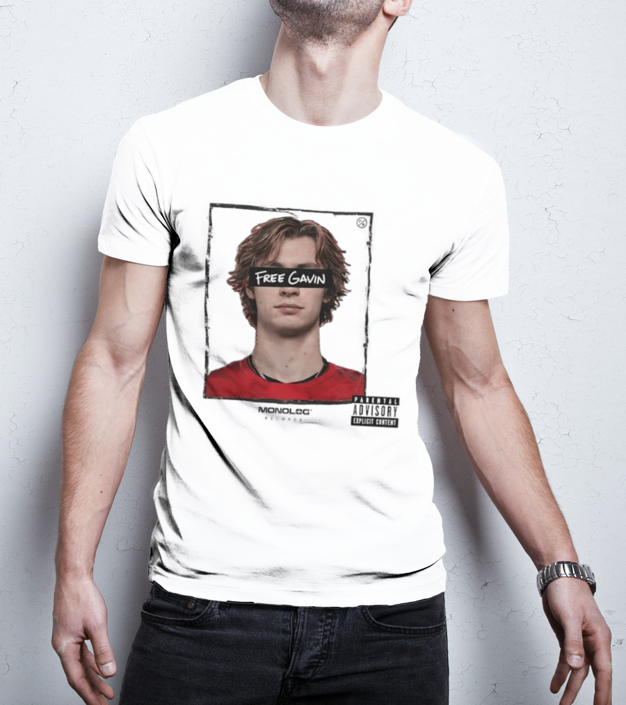 Free Gavin Mopnolog Records Parental Advisory Explicit Content T-Shirt