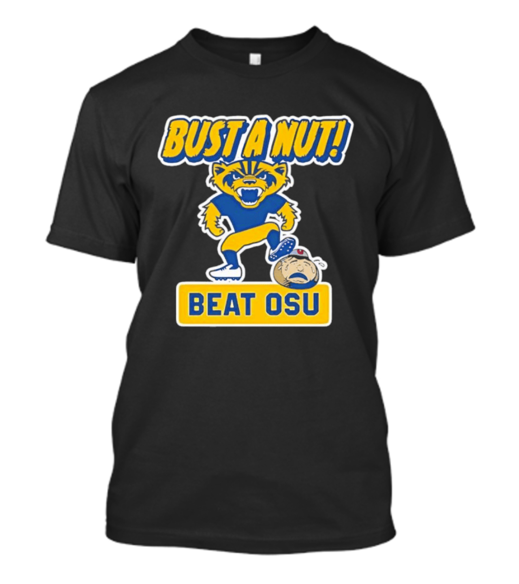 Bust A Nut Beat OSU Michigan Wolverine Rivalry Sports T-Shirt