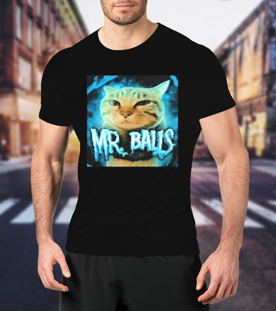 Mr Balls Cat T-Shirt