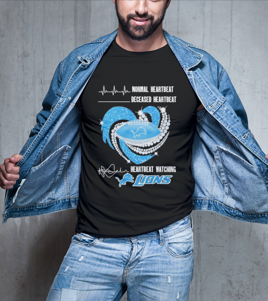 Normal Heartbeat Deceased Heartbeat Heartbeat Ing Lions T-Shirt