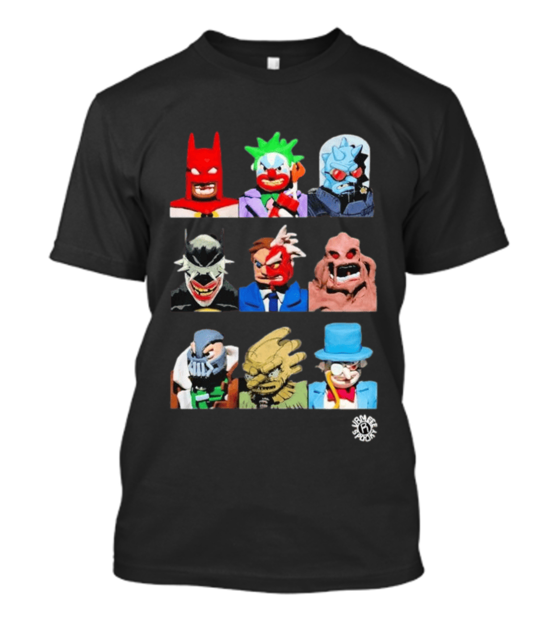 Spooky Vameee 2026 Parody Mashup Clown Villains Collection T-Shirt