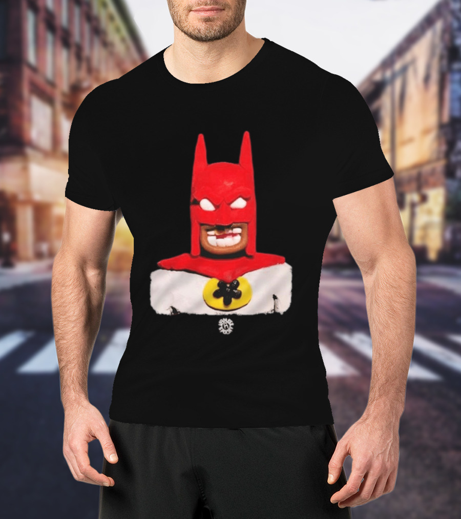 Spooky Vameee Batman Red White Figure T-Shirt