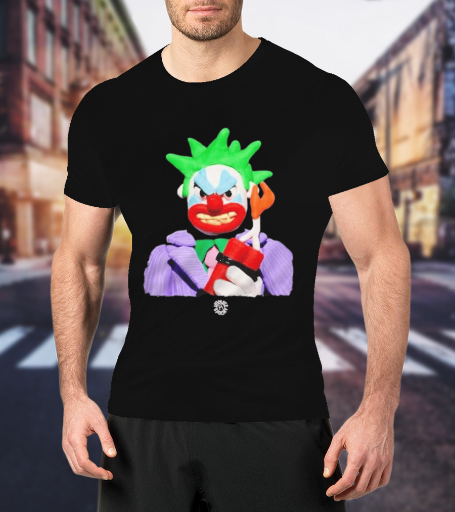 SPOOKY X VAMEEE Joker Clown Holding Dynamite T-Shirt