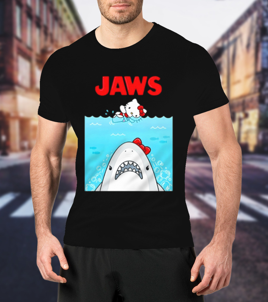 Hello Kitty Jaws Universal Studios Collaboration T-Shirt