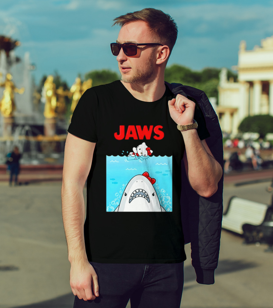 Hello Kitty Jaws Universal Studios Collaboration T-Shirt