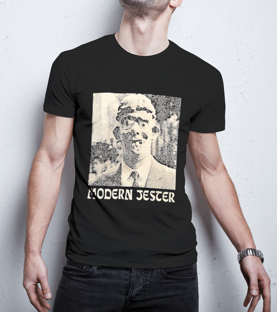 Modern Jester Aaron Dilloway Album Cover Art Distorted Face T-Shirt