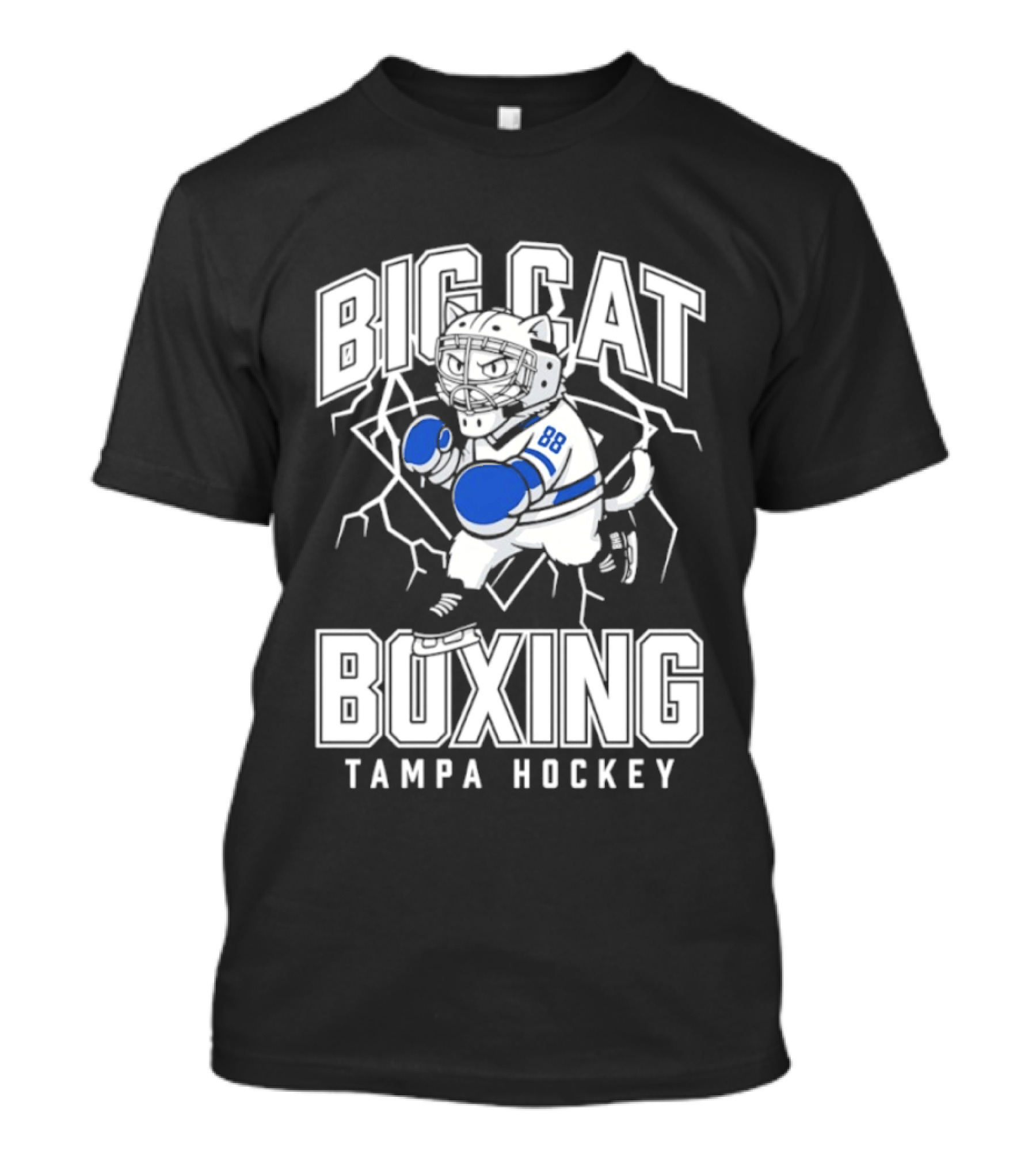 Big Cat Boxing Tampa Hockey Lightning 88 T-Shirt