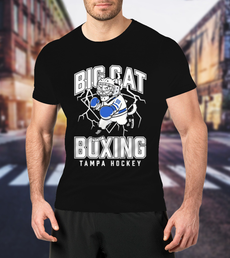 Big Cat Boxing Tampa Hockey Lightning 88 T-Shirt