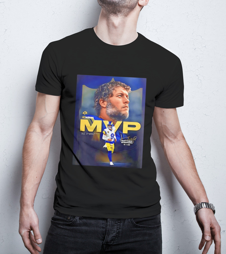 NFL Honors MVP Matthew Stafford Los Angeles Rams 2025 Most Valuable Player T-Shirt