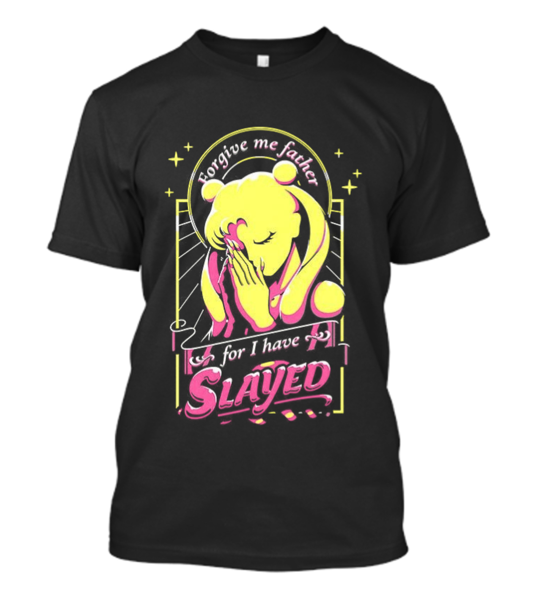 Mitsuishi Kotono Sailor Moon Forgive Me Father Slayed T-Shirt