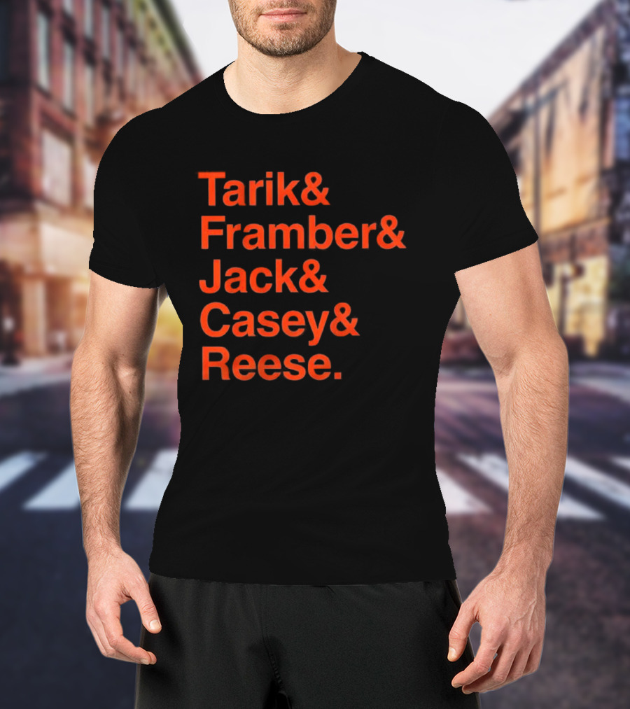 Detroit Tigers Tarik Framber Jack Casey Reese Player Names T-Shirt