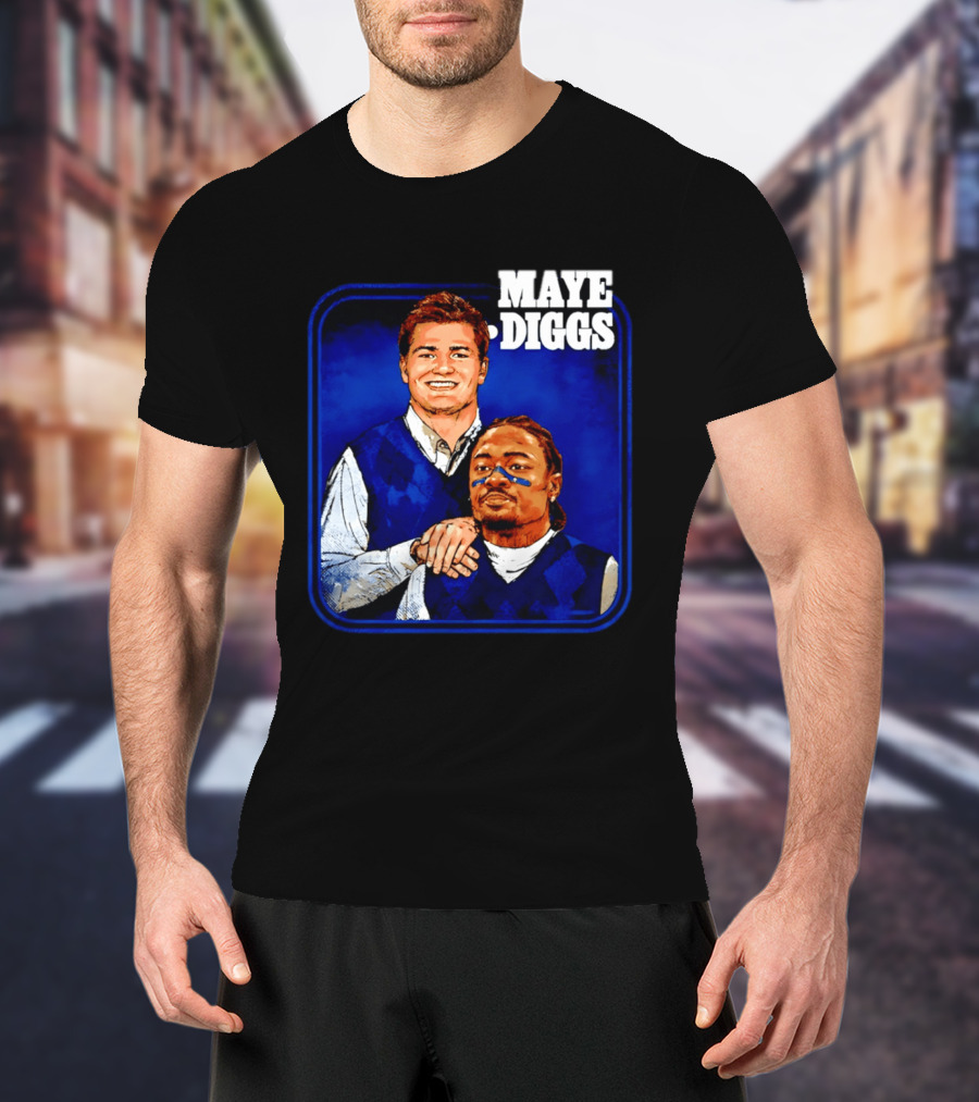 Drake Maye Stefon Diggs Step Brothers Comedy T-Shirt