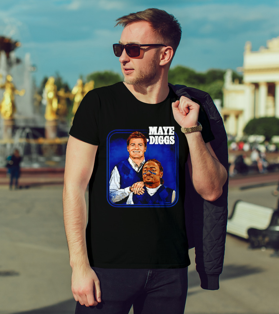Drake Maye Stefon Diggs Step Brothers Comedy T-Shirt
