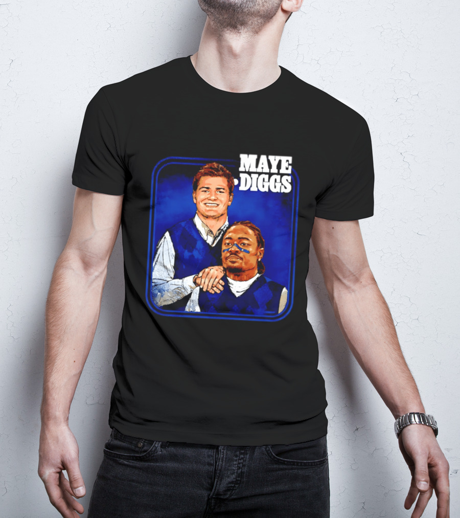 Drake Maye Stefon Diggs Step Brothers Comedy T-Shirt