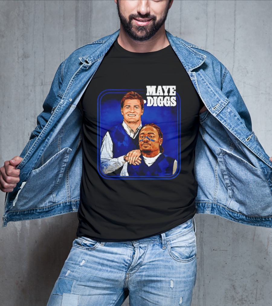 Drake Maye Stefon Diggs Step Brothers Comedy T-Shirt