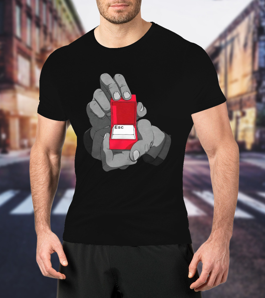 Red Box Proposal ESC Key Meme T-Shirt