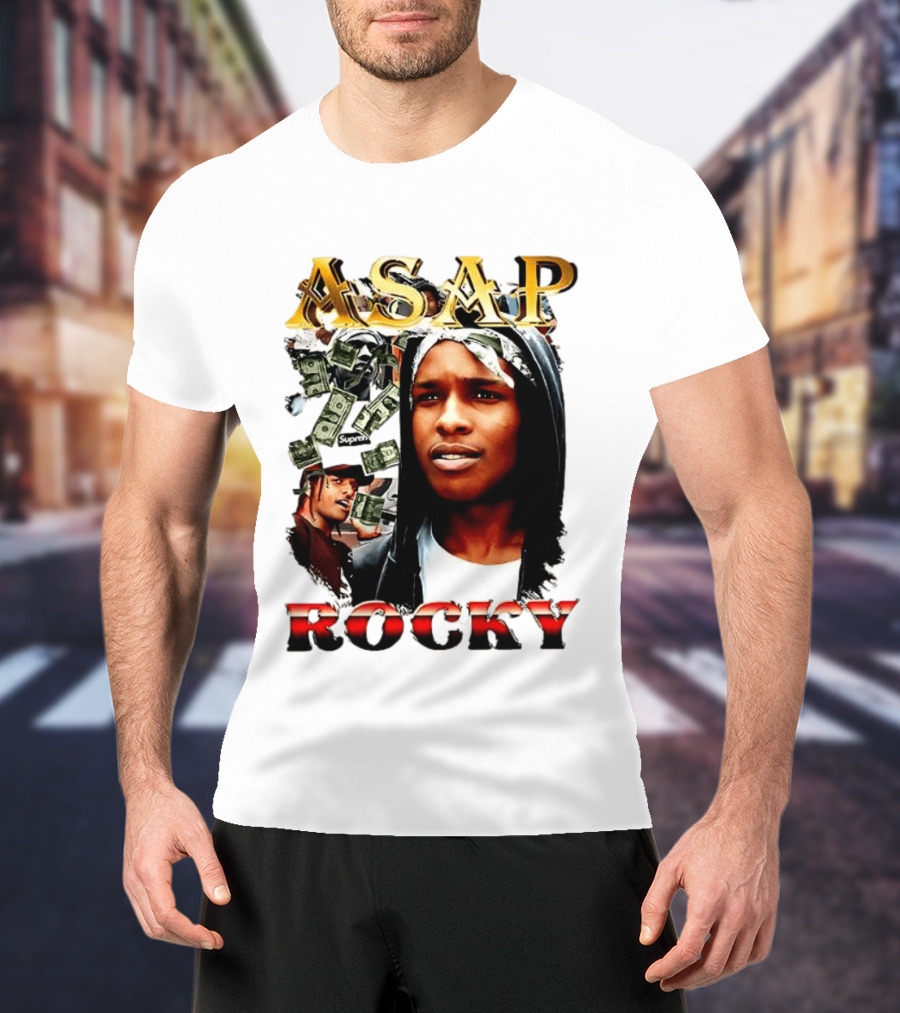 ASAP Rocky Supreme Dollar Money Music Lover T-Shirt