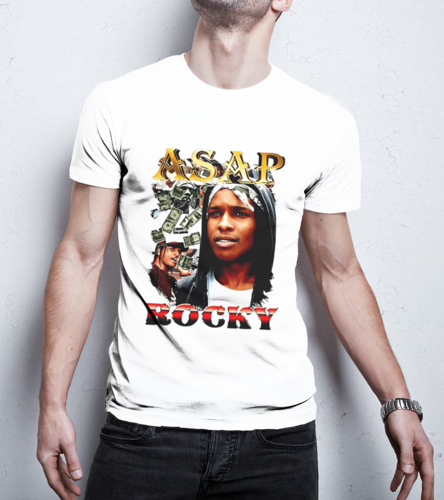 ASAP Rocky Supreme Dollar Money Music Lover T-Shirt