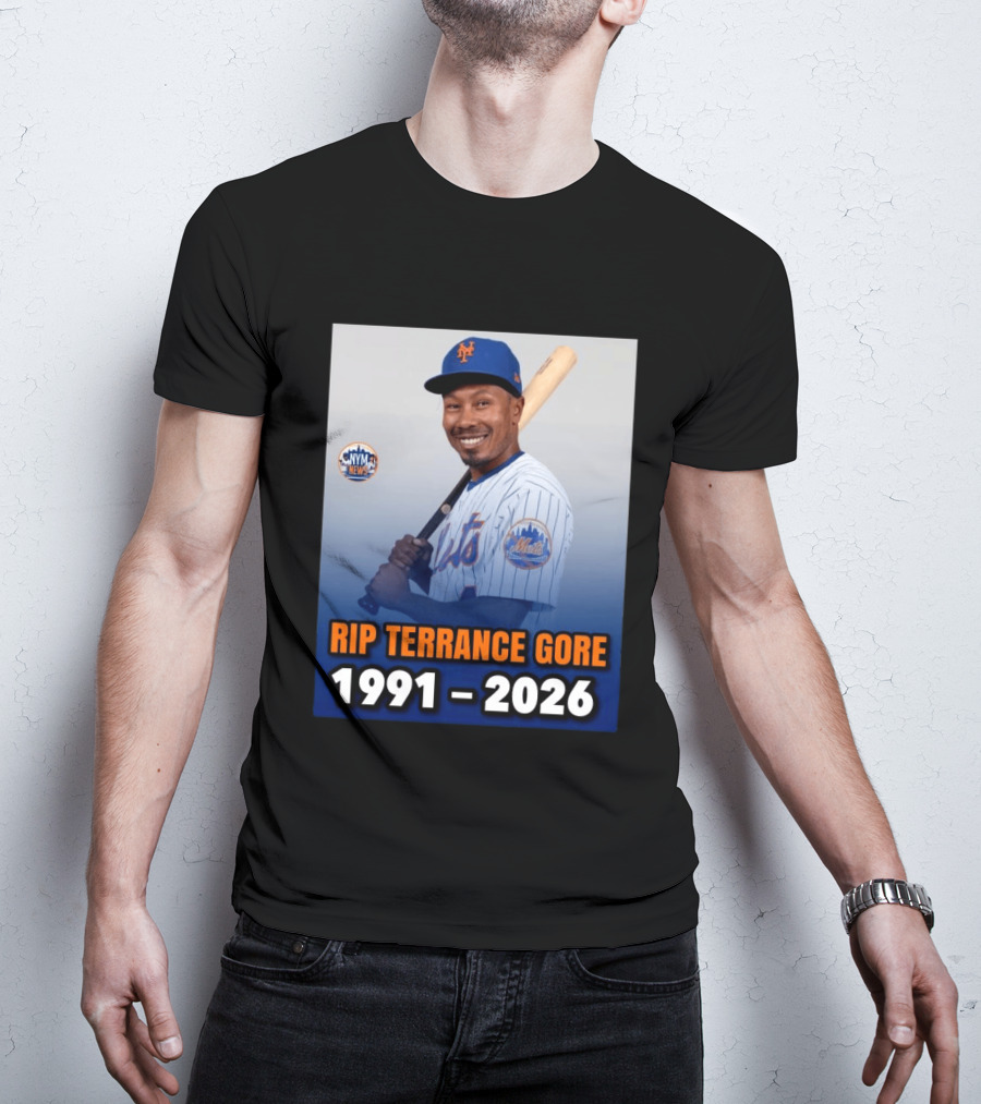 Rip Terrance Gore Mets Tribute 1991 2026 NYM News Baseball T-Shirt