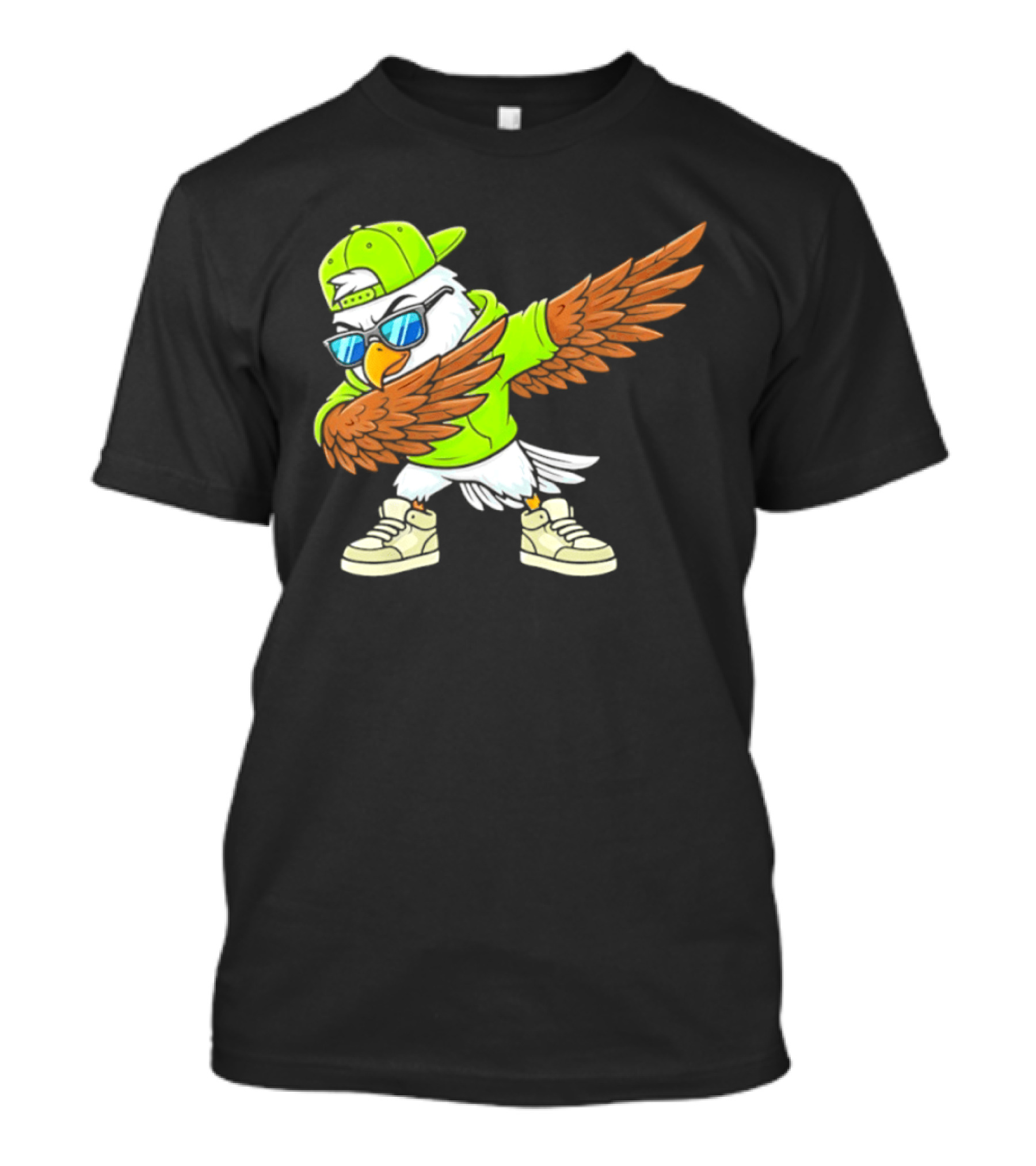 Seattle Seahawks Dabbing Hip Hop Eagle Fan T-Shirt