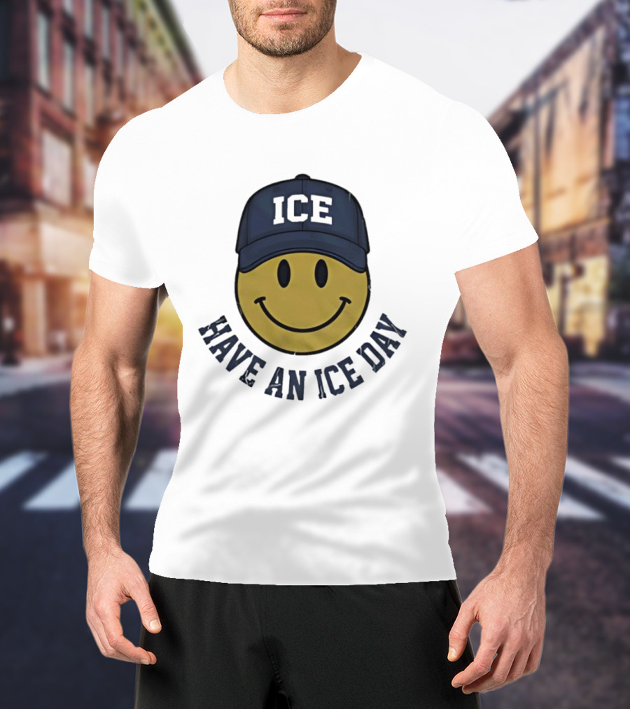 Have An Ice Day ICE Smiley Face Youth T-Shirt
