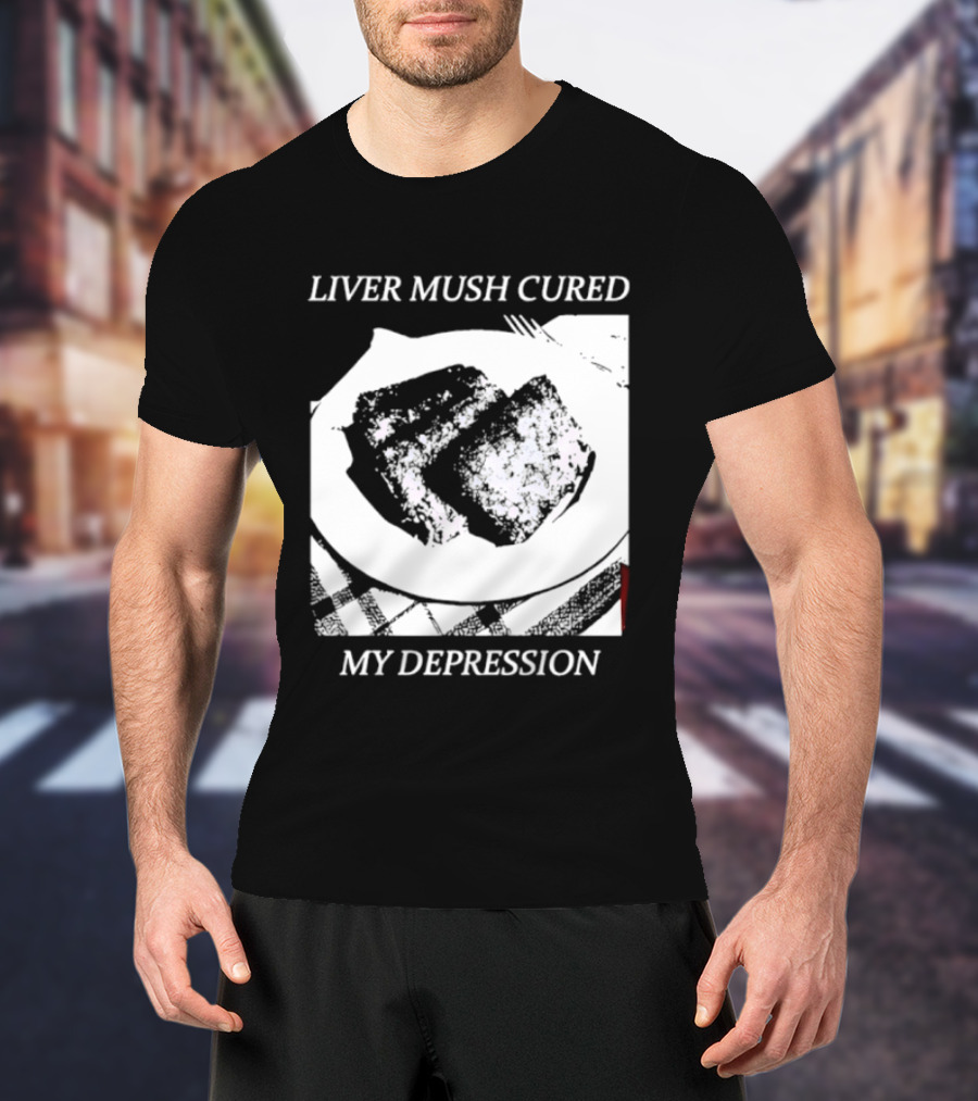 Liver Mush Cured My Depression By Graham Irvin Plate T-Shirt