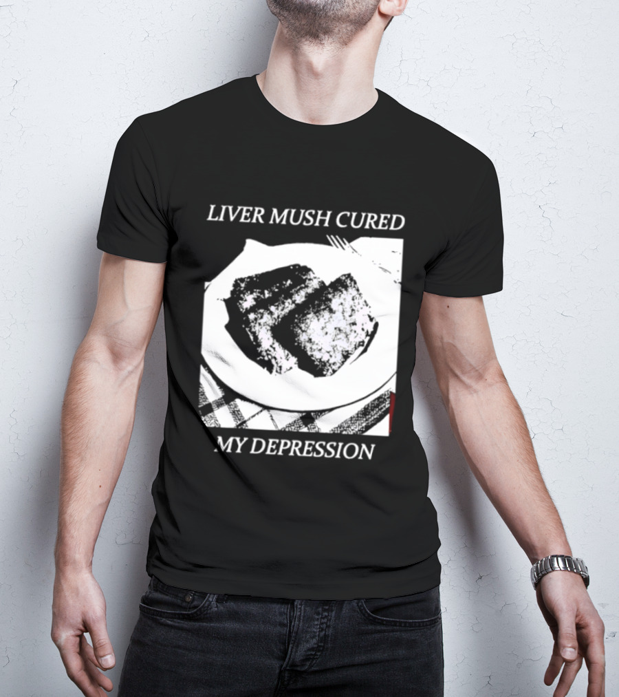 Liver Mush Cured My Depression By Graham Irvin Plate T-Shirt