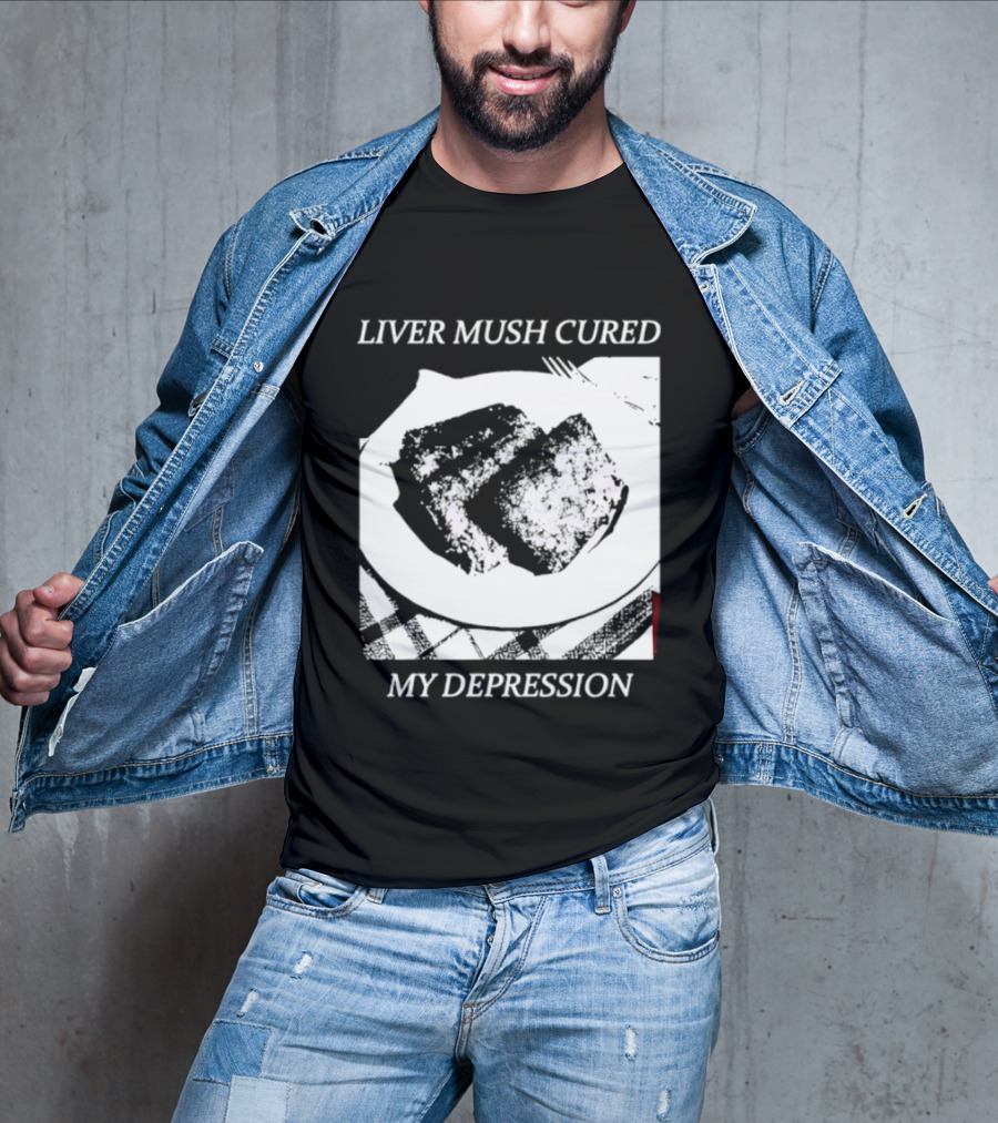 Liver Mush Cured My Depression By Graham Irvin Plate T-Shirt