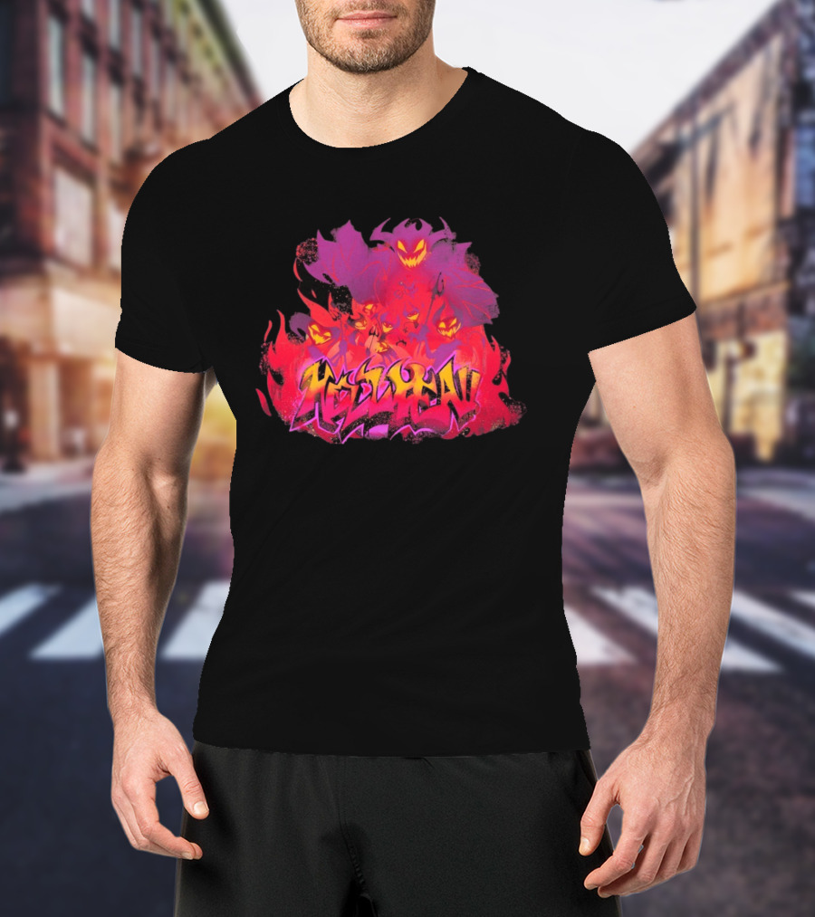 Helluva Boss SpindleHorse Graffiti Demon T-Shirt
